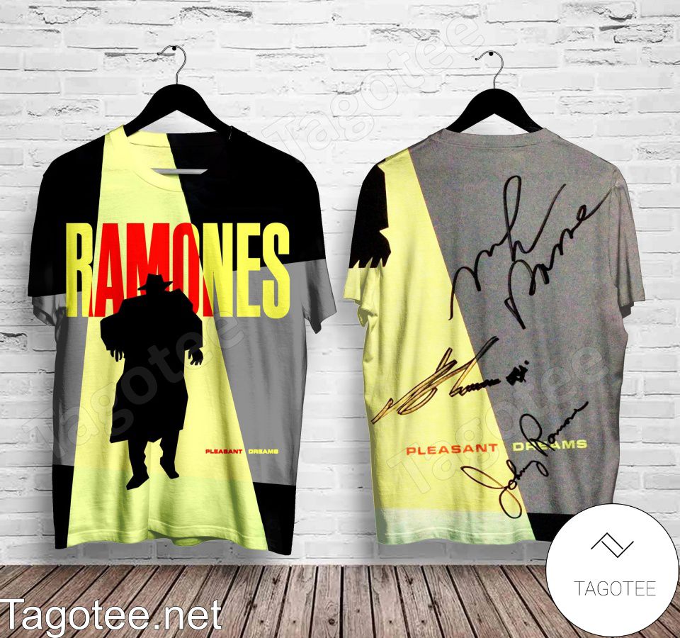 Ramones Pleasant Dreams Album Signatures Shirt