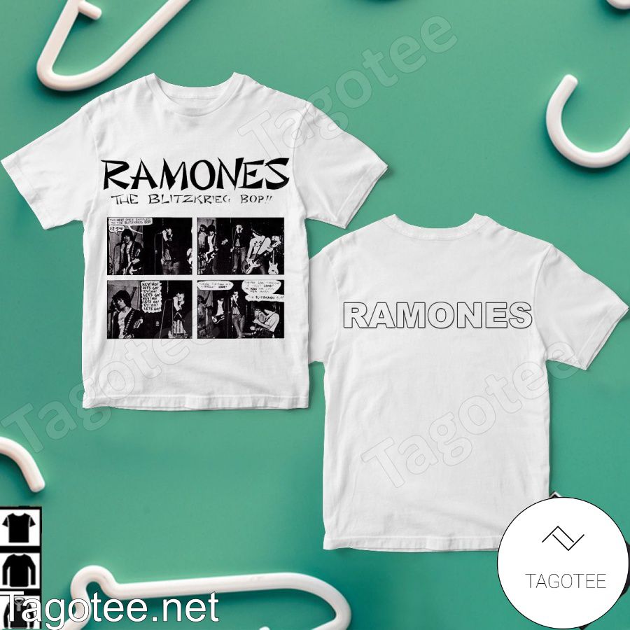 Ramones The Blitzkrieg Bop Single Shirt