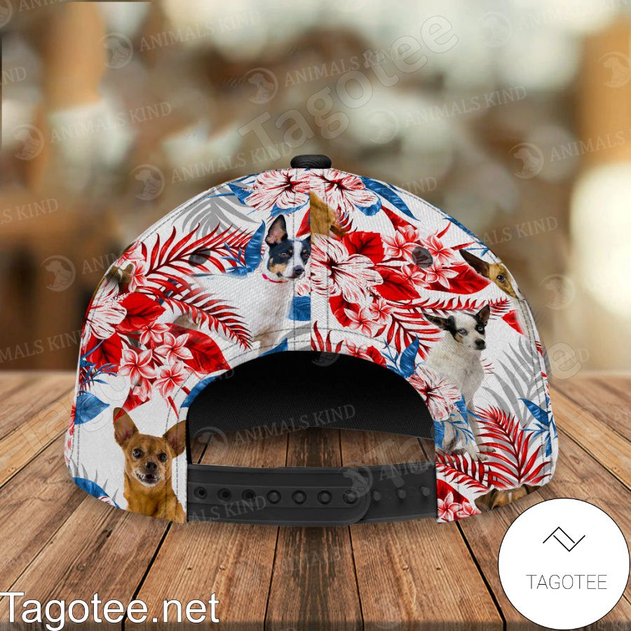 Rat Terrier American Flag Cap a