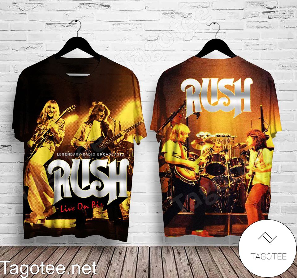 Rush Live On Air The Legendary Radio Broadcast Shirt