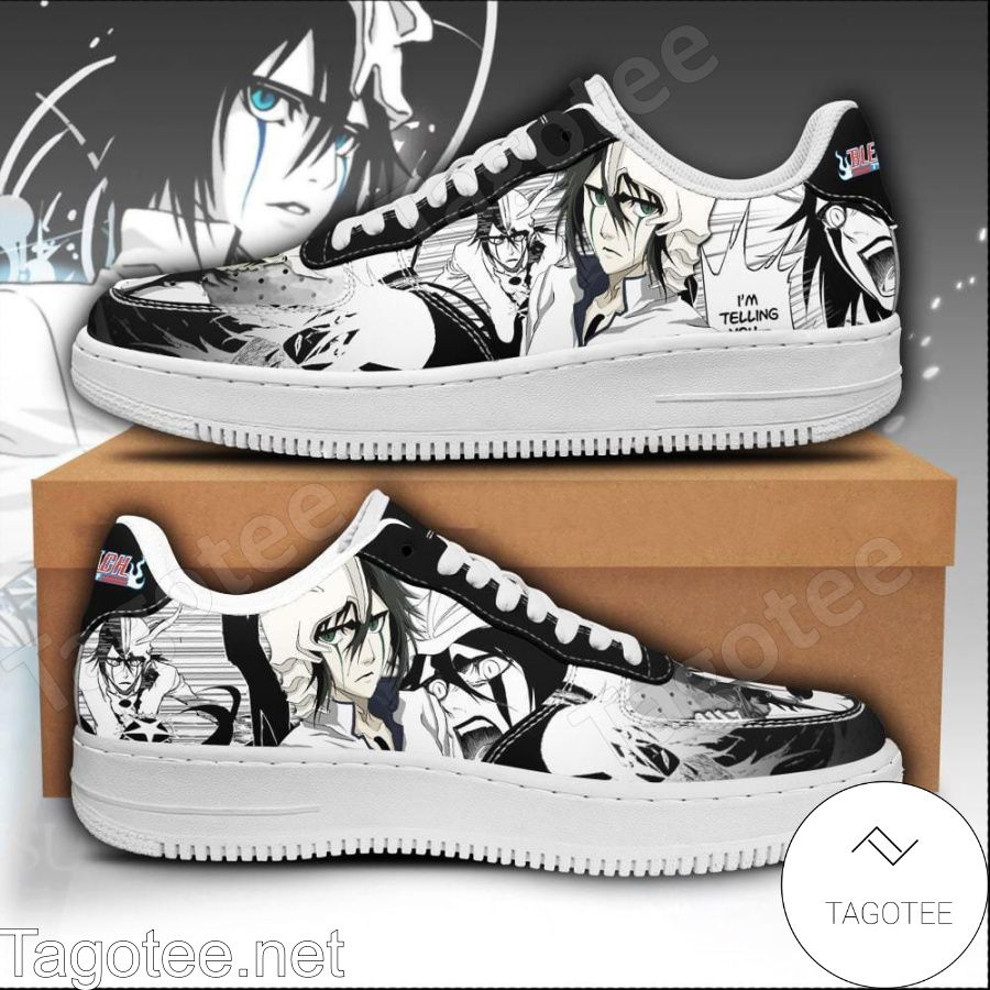 Schiffer Ulquiorra Bleach Anime Air Force Shoes