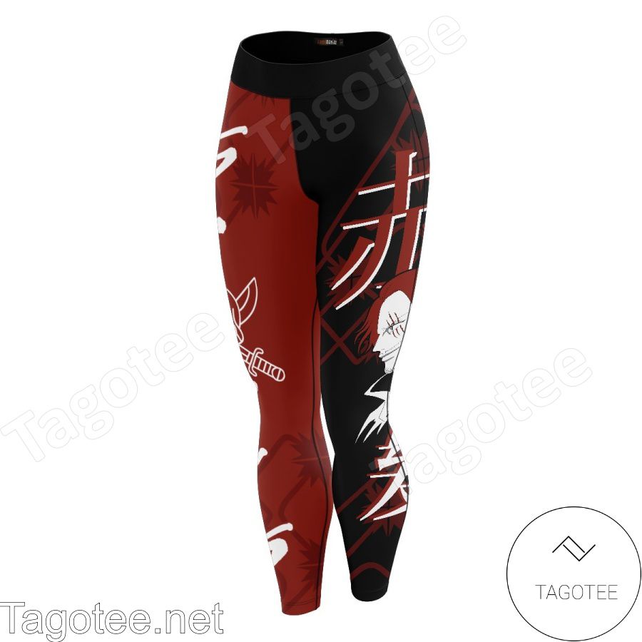 Shanks One Piece Anime Black And Red Leggings c