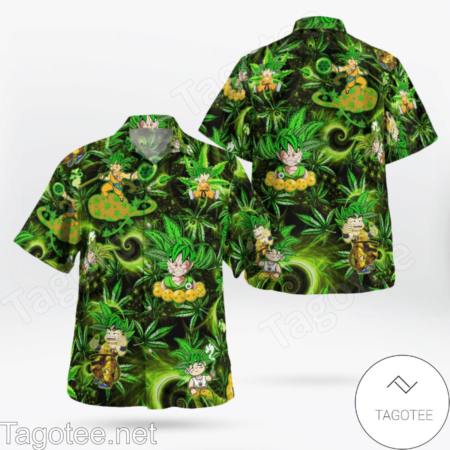 Son Goku Weed Get High Hawaiian Shirt