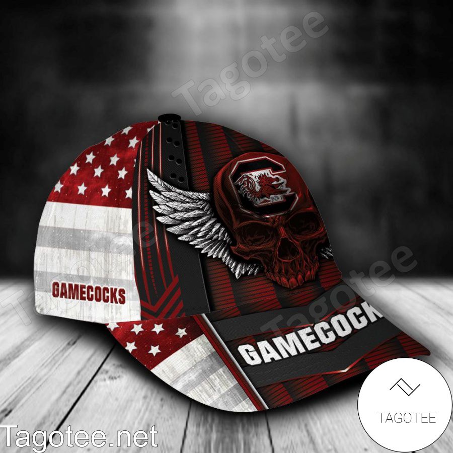 South Carolina Gamecocks Skull Flag NCAA Personalized Cap a