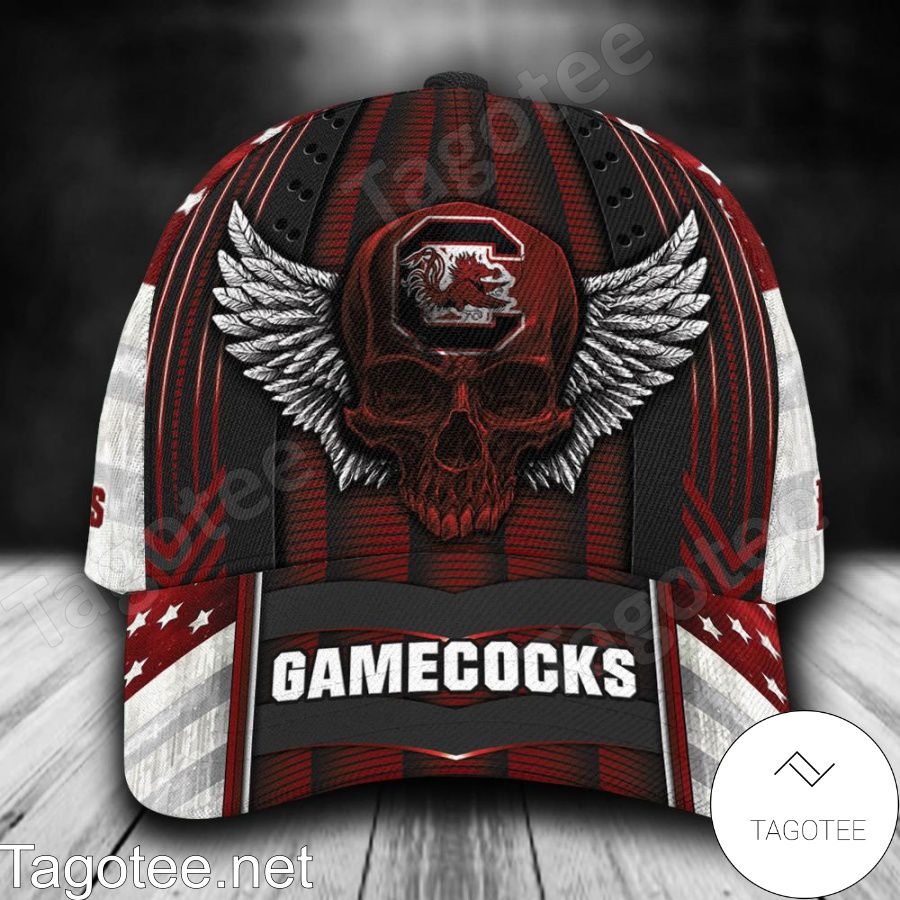 South Carolina Gamecocks Skull Flag NCAA Personalized Cap