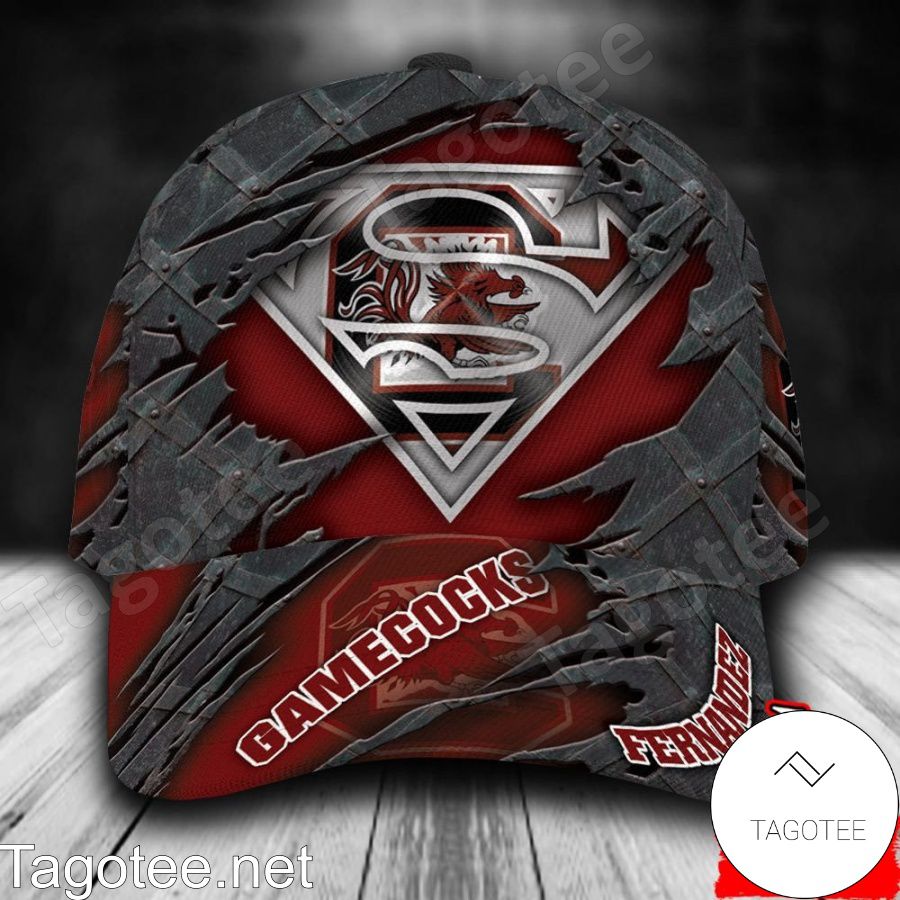 South Carolina Gamecocks Superman NCAA Personalized Cap