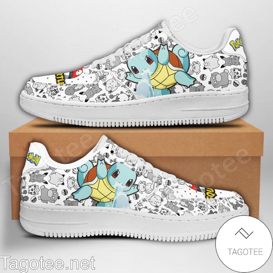 Squirtle Pokemon Air Force Shoes