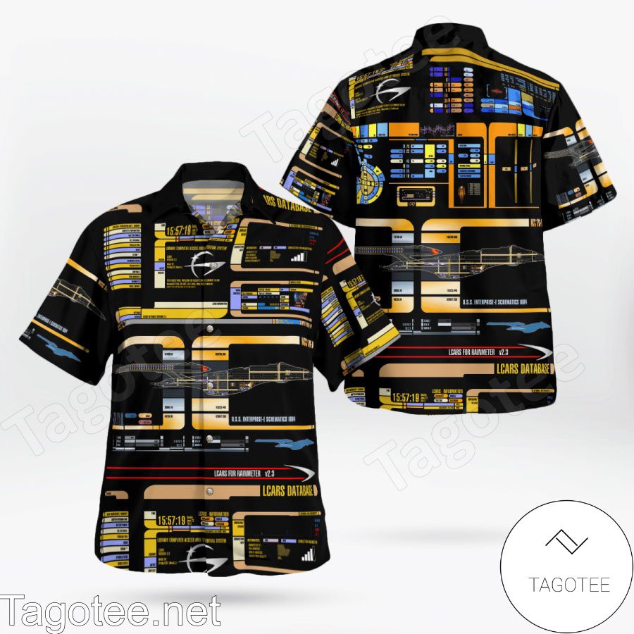 Star Trek Control Panel Hawaiian Shirt
