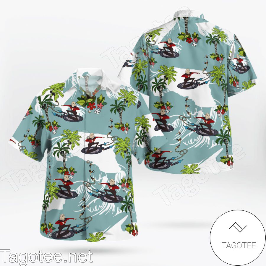 Star Trek Surfing Palm Tree Hawaiian Shirt