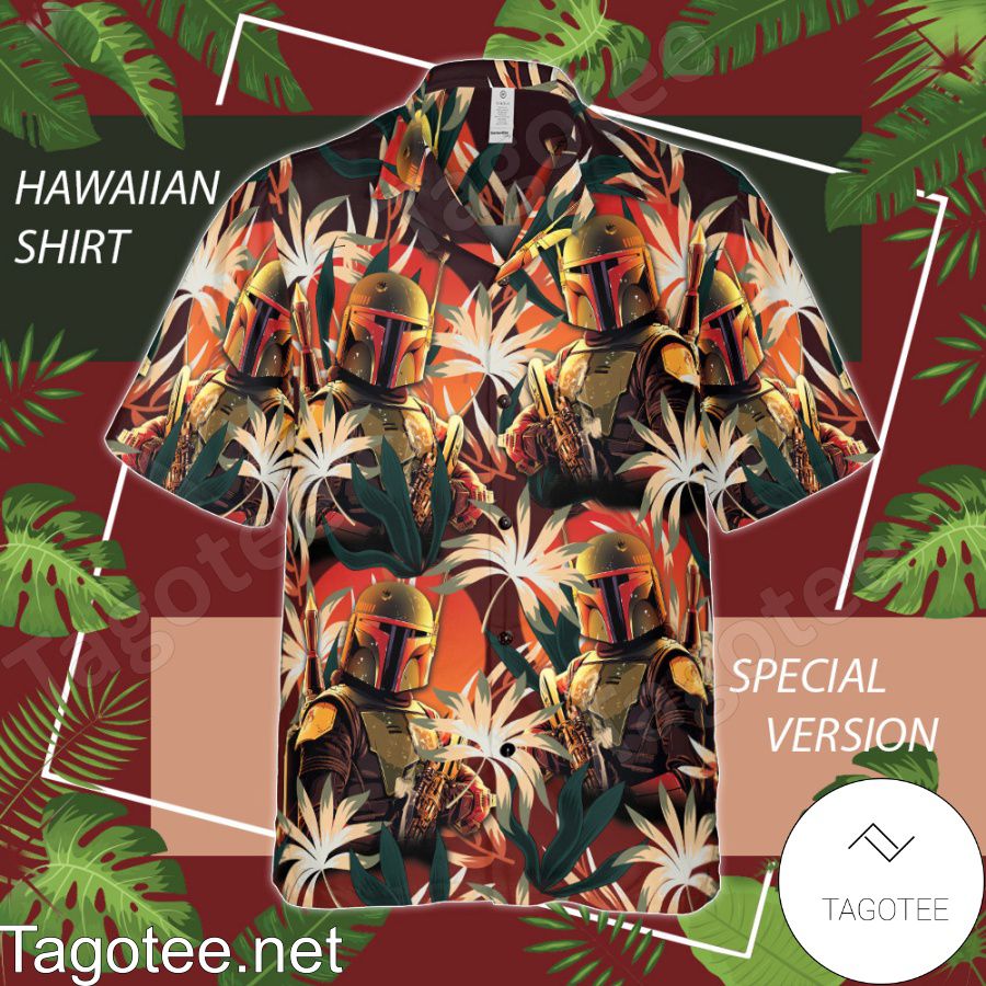 Star Wars Boba Fett Palm Leaves Hawaiian Shirt