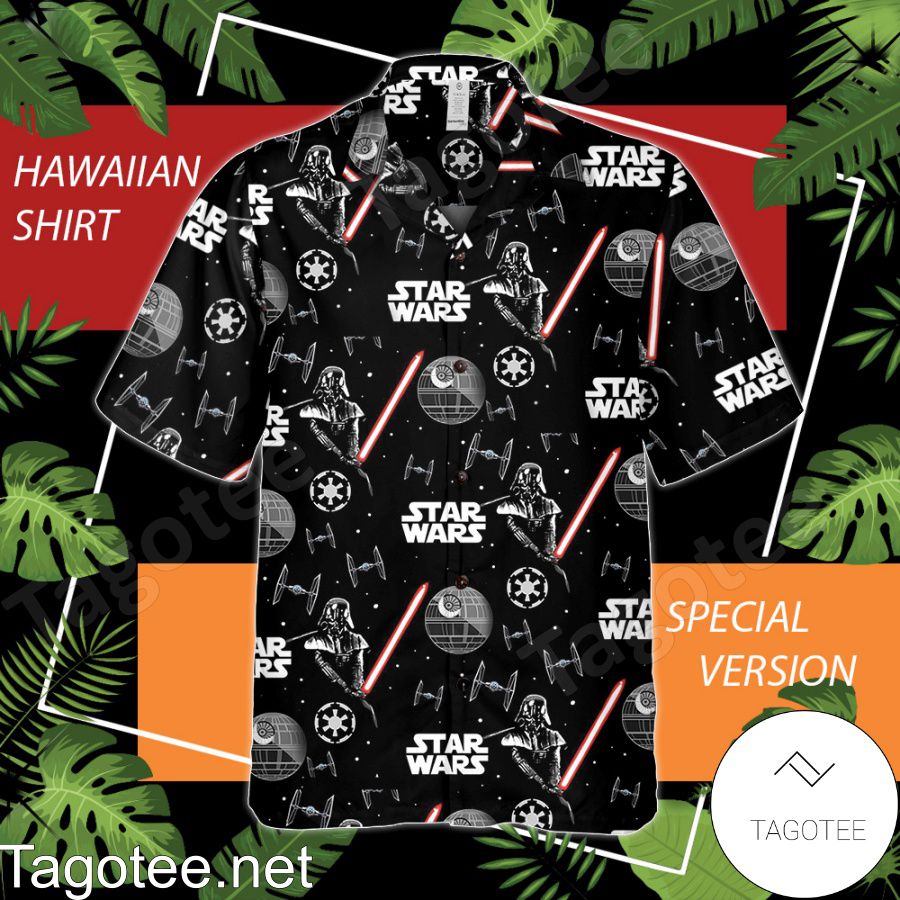 Star Wars Darth Vader With Light Sword Hawaiian Shirt