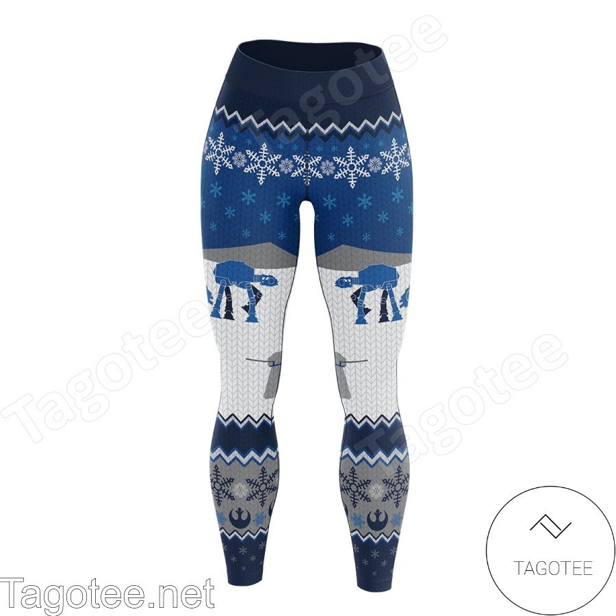 Fast Shipping Star Wars Hoth Ugly Christmas Leggings