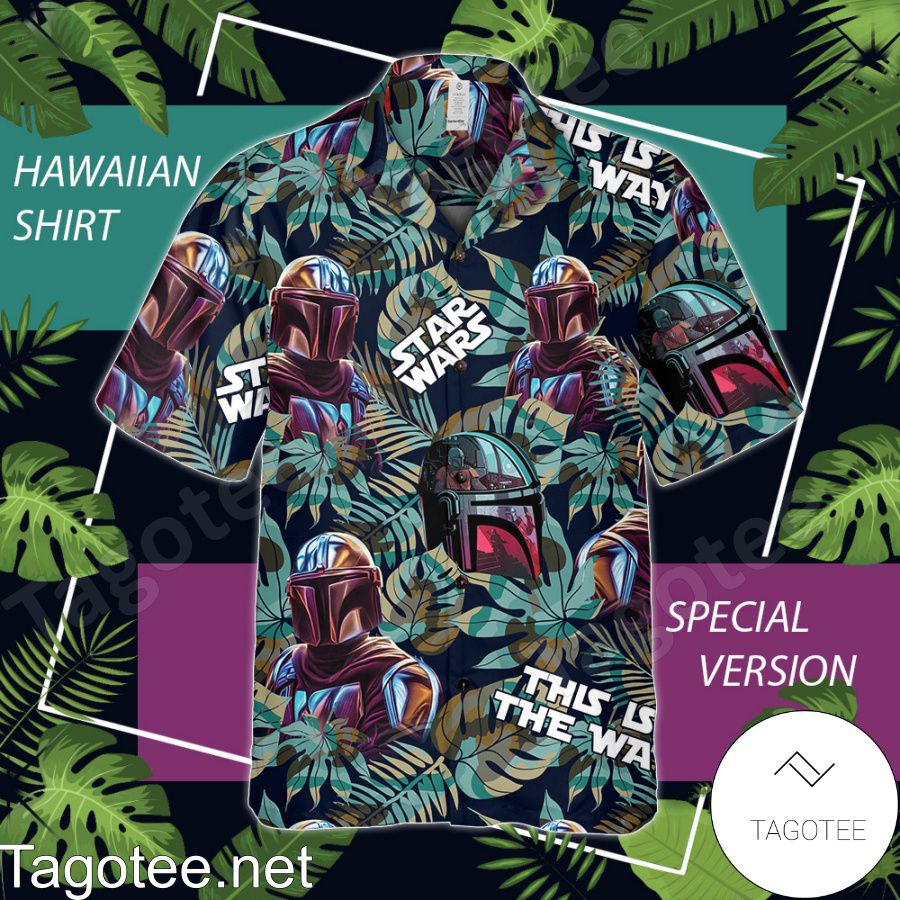 Star Wars The Mandalorian This Is The Way Tropical Leaf Hawaiian Shirt