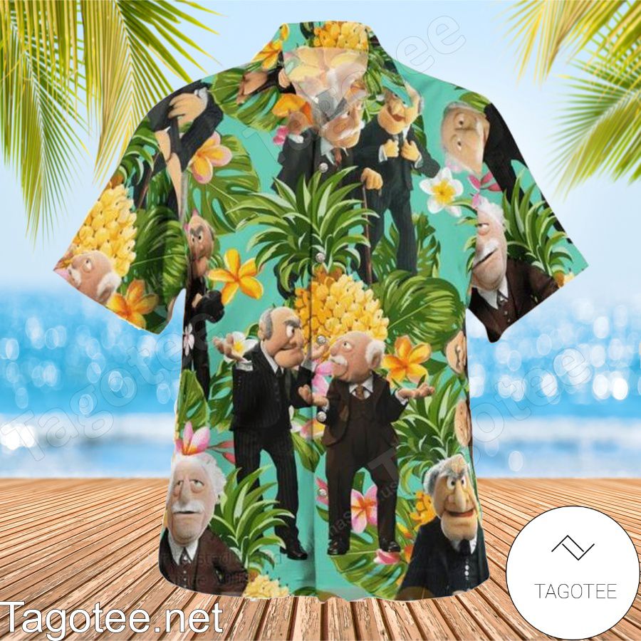 Statler And Waldorf The Muppet Tropical Pineapple Hawaiian Shirt