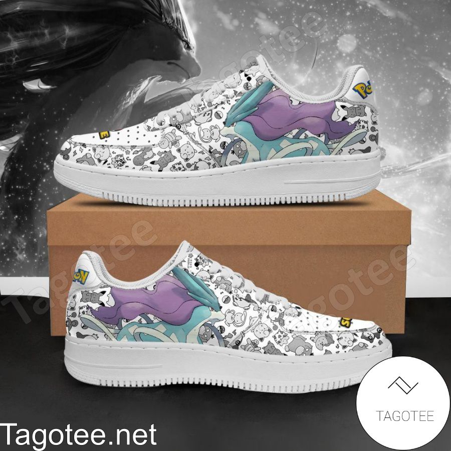 Suicune Pokemon Anime Air Force Shoes