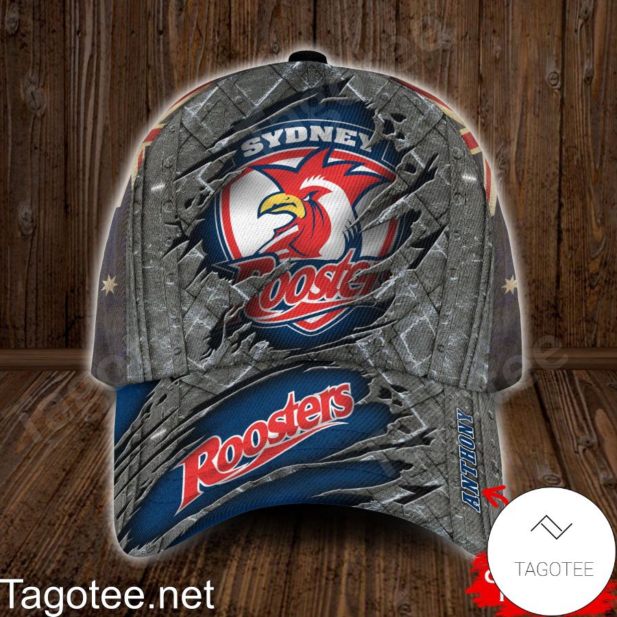 Sydney Roosters NRL Custom Name Personalized Cap