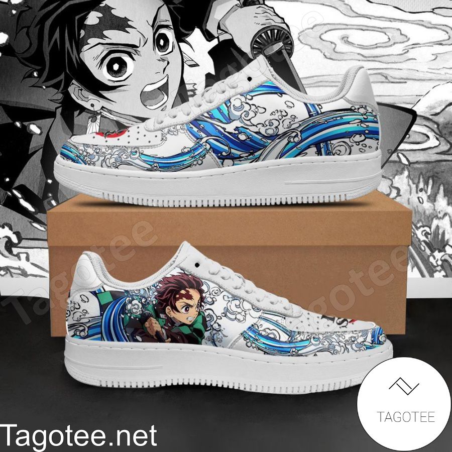 Tanjiro Water Breathing Demon Slayer Anime Air Force Shoes