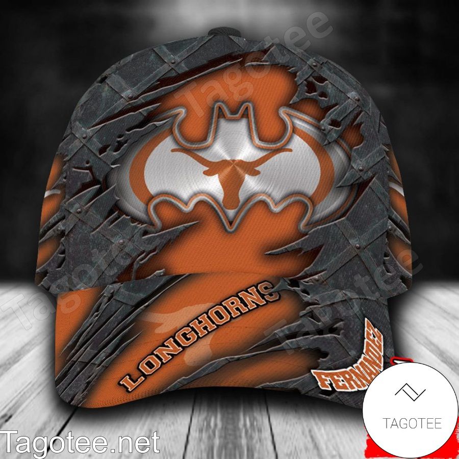 Texas Longhorns Batman NCAA Personalized Cap