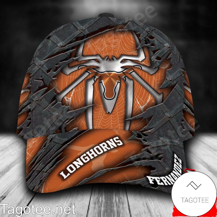 Texas Longhorns Spiderman NCAA Personalized Cap