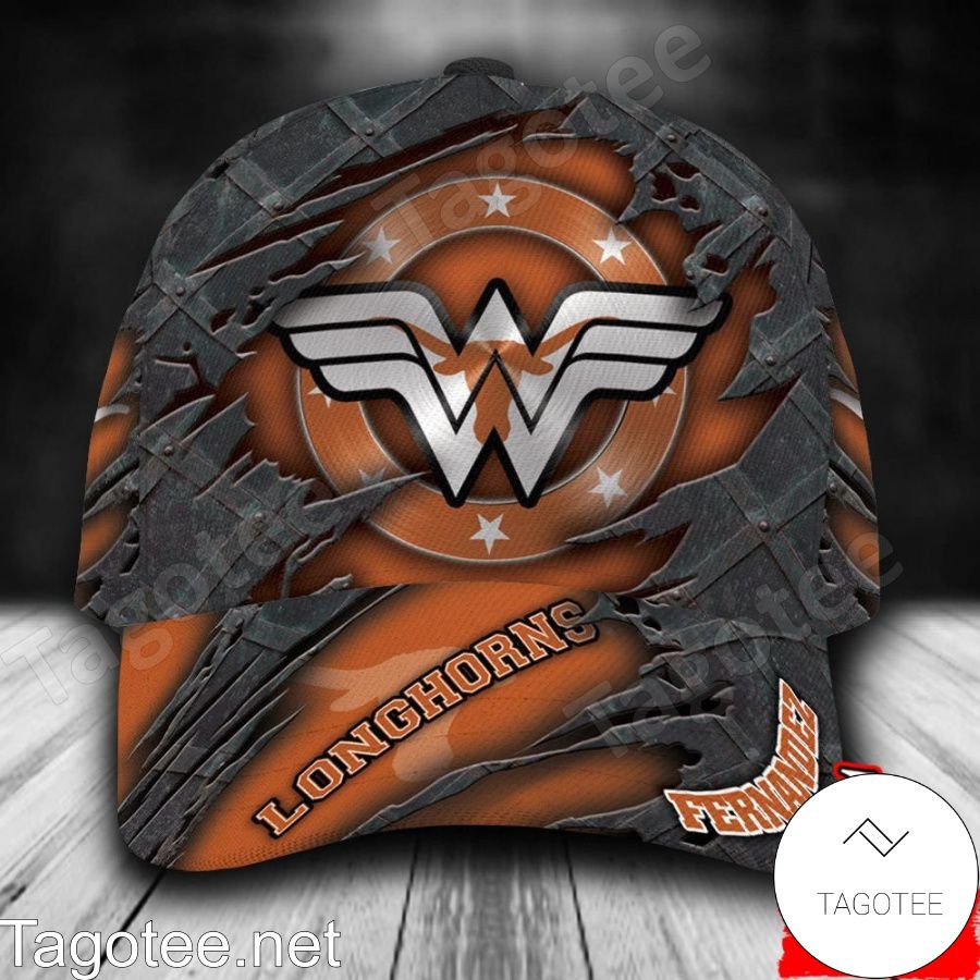 Texas Longhorns Wonder Wonman NCAA Personalized Cap