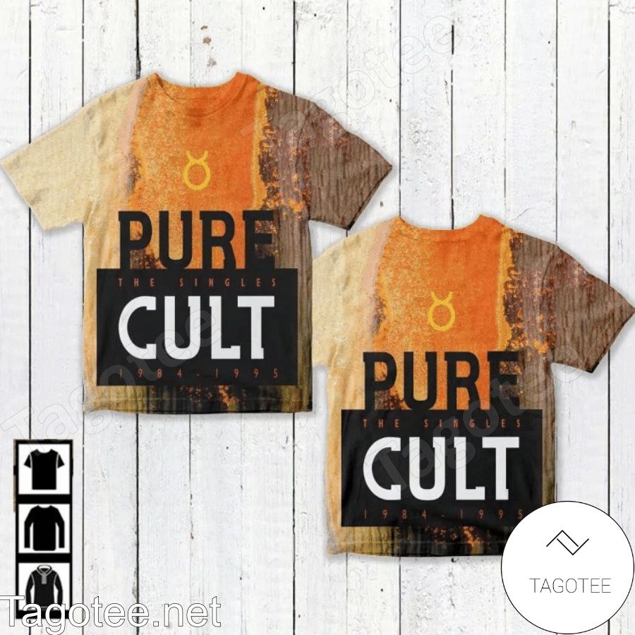 The Cult Pure Cult The Singles 1984 -1995 Album Cover Shirt