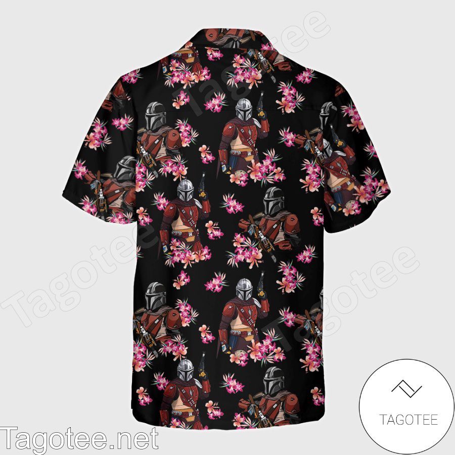 The Mandalorian Star Wars Flower Hawaiian Shirt a