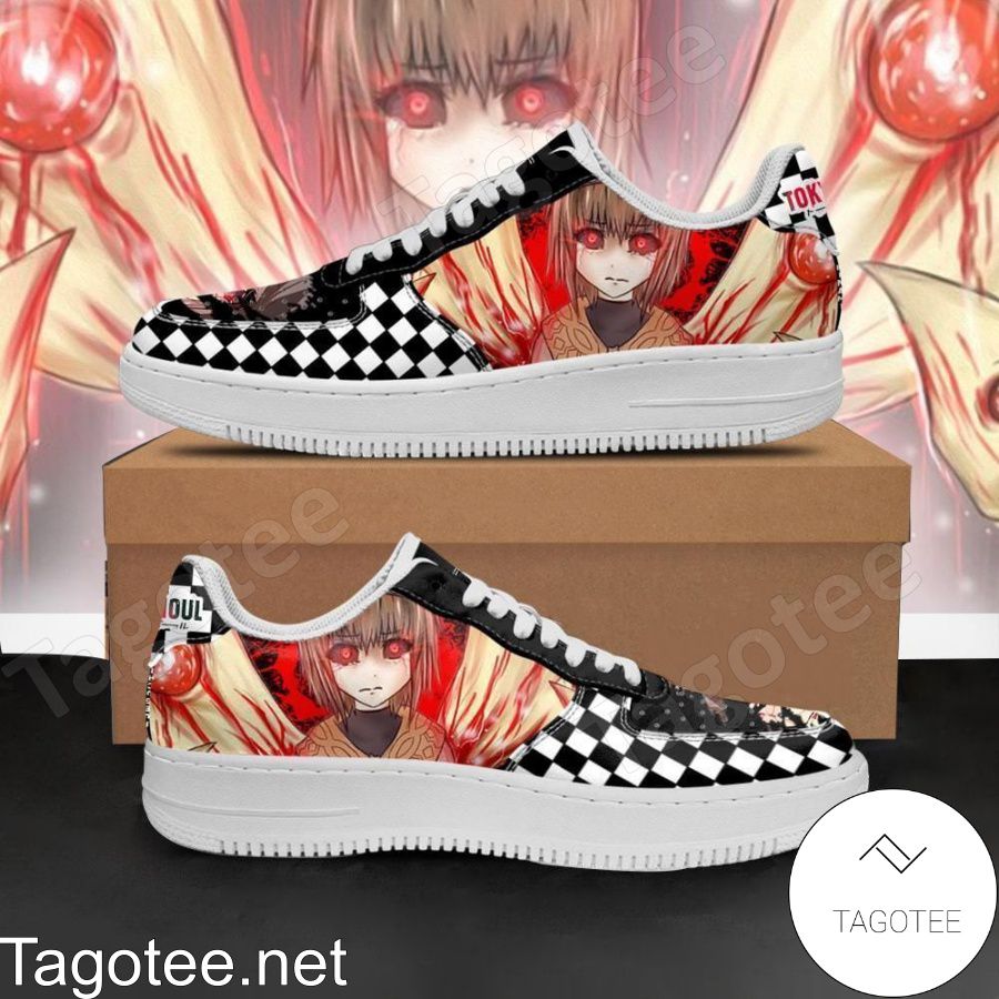 Tokyo Ghoul Hinami Checkerboard Anime Air Force Shoes