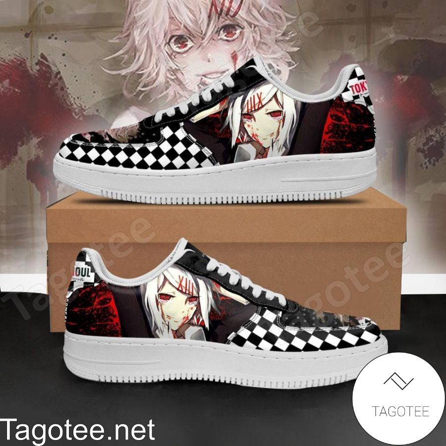 Tokyo Ghoul Juuzou Checkerboard Anime Air Force Shoes