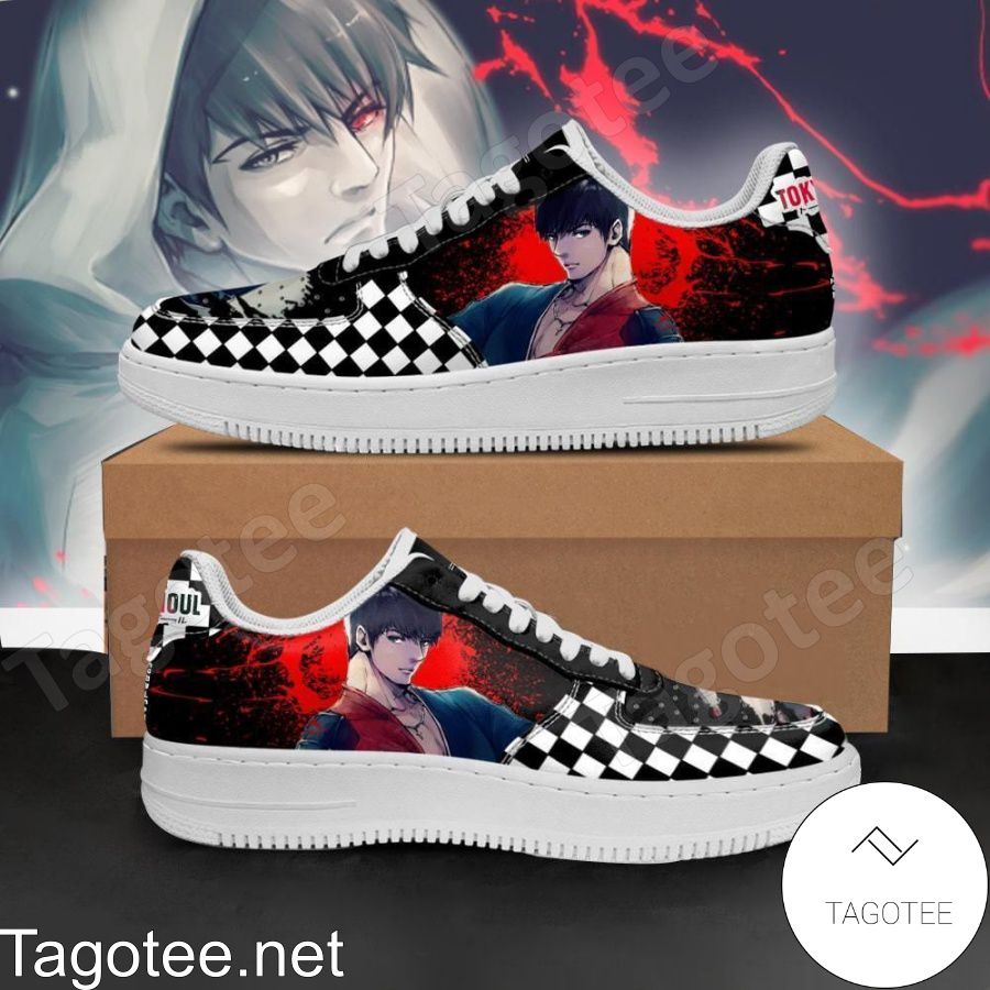 Tokyo Ghoul Koutarou Checkerboard Anime Air Force Shoes