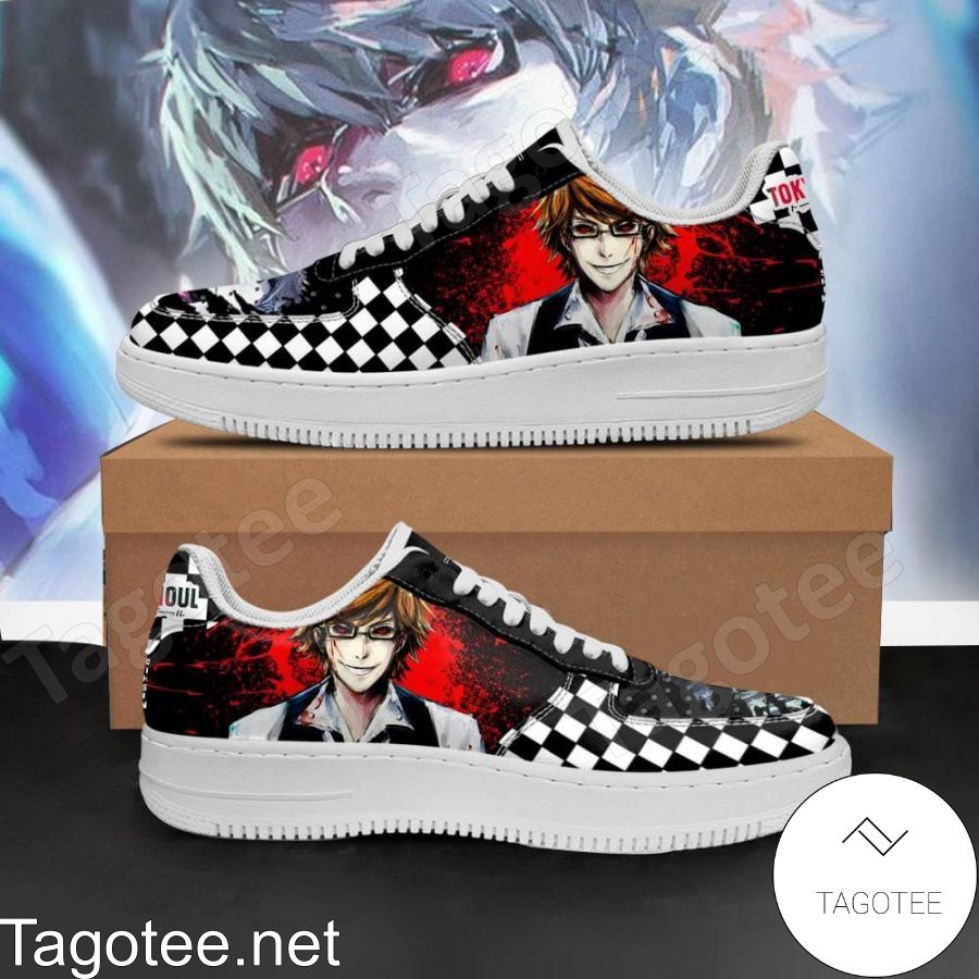 Tokyo Ghoul Nishiki Checkerboard Anime Air Force Shoes