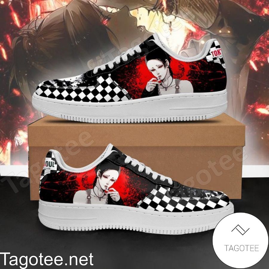 Tokyo Ghoul Uta Checkerboard Anime Air Force Shoes