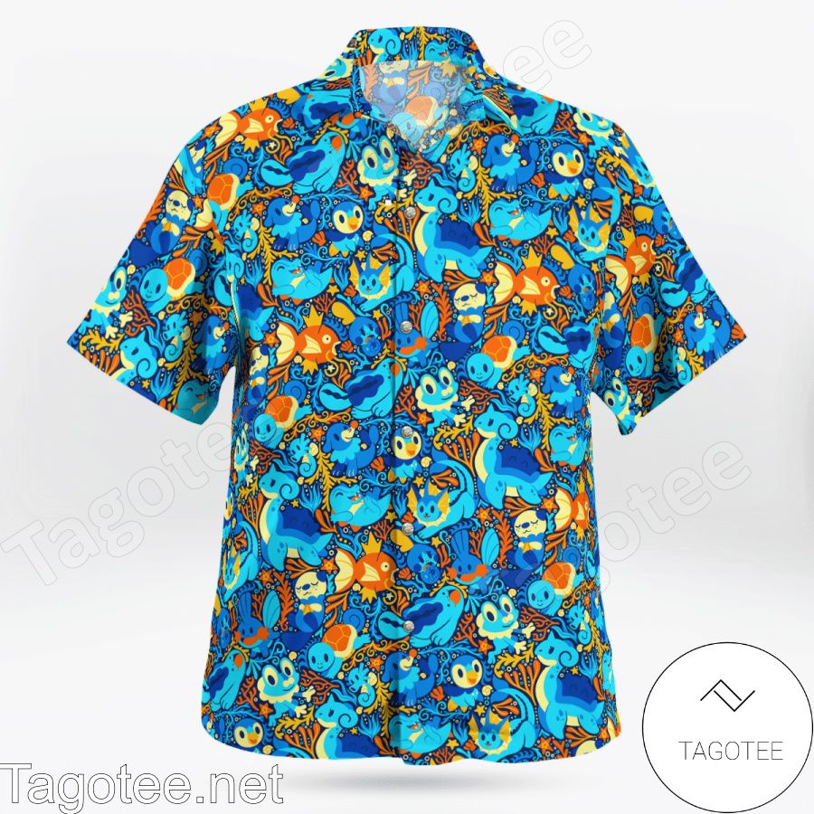 Water Pokemon Hawaiian Shirt a