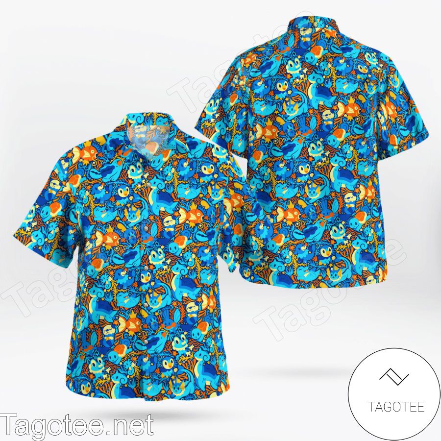 Water Pokemon Hawaiian Shirt