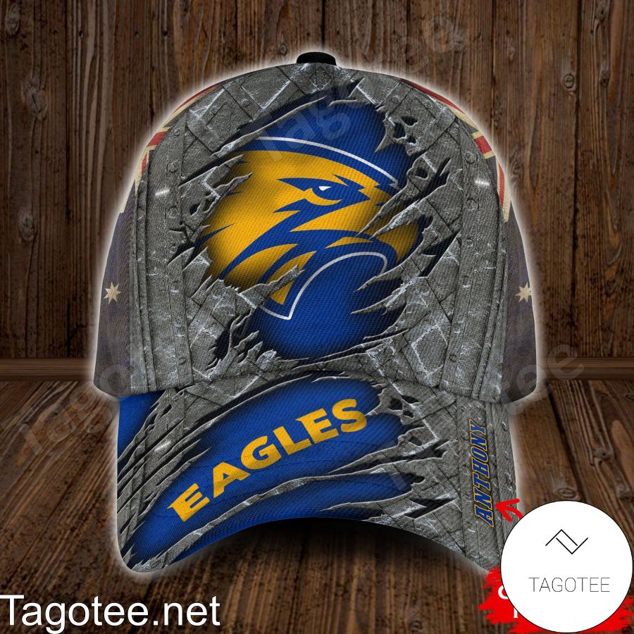 West Coast Eagles AFL Custom Name Personalized Cap