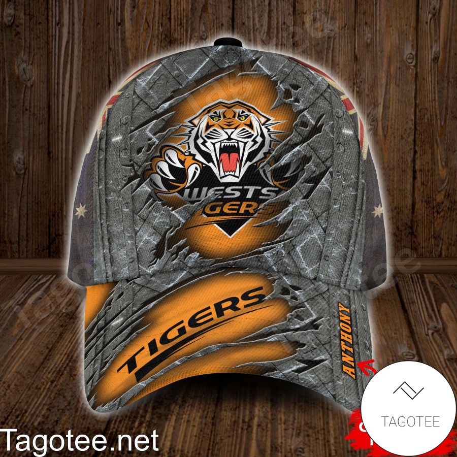 Wests Tigers NRL Custom Name Personalized Cap