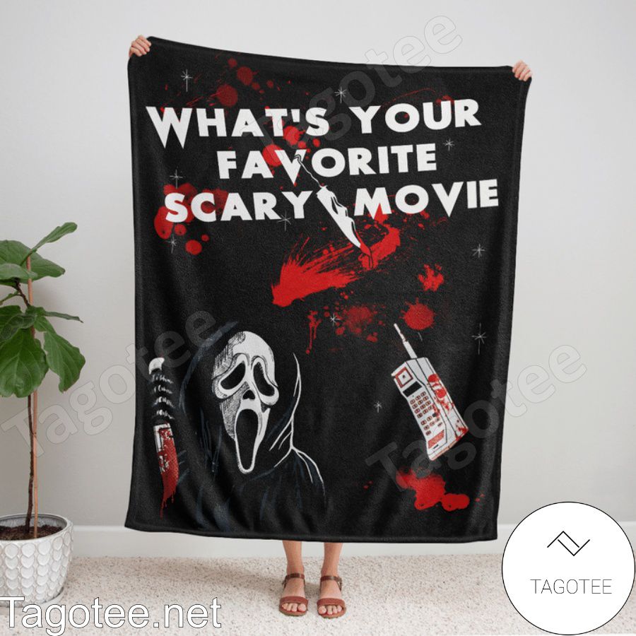 What's Your Favorite Scary Movie Fleece Blanket, Quilt