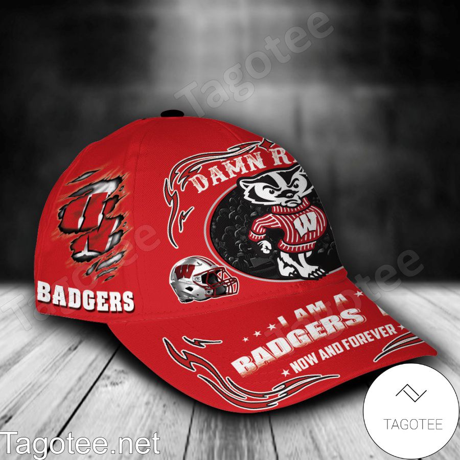 Wisconsin Badgers Mascot NCAA Personalized Cap a