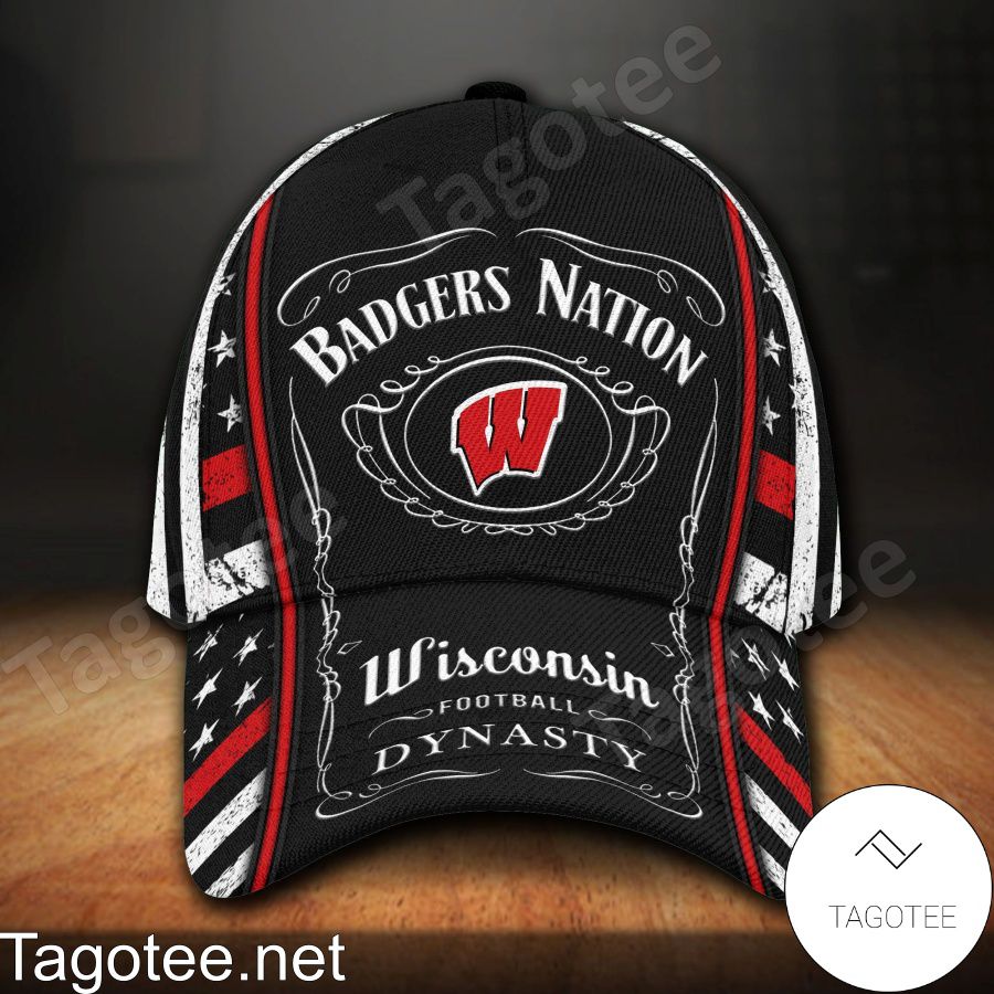Wisconsin Badgers NCAA & Jack Daniel Personalized Cap