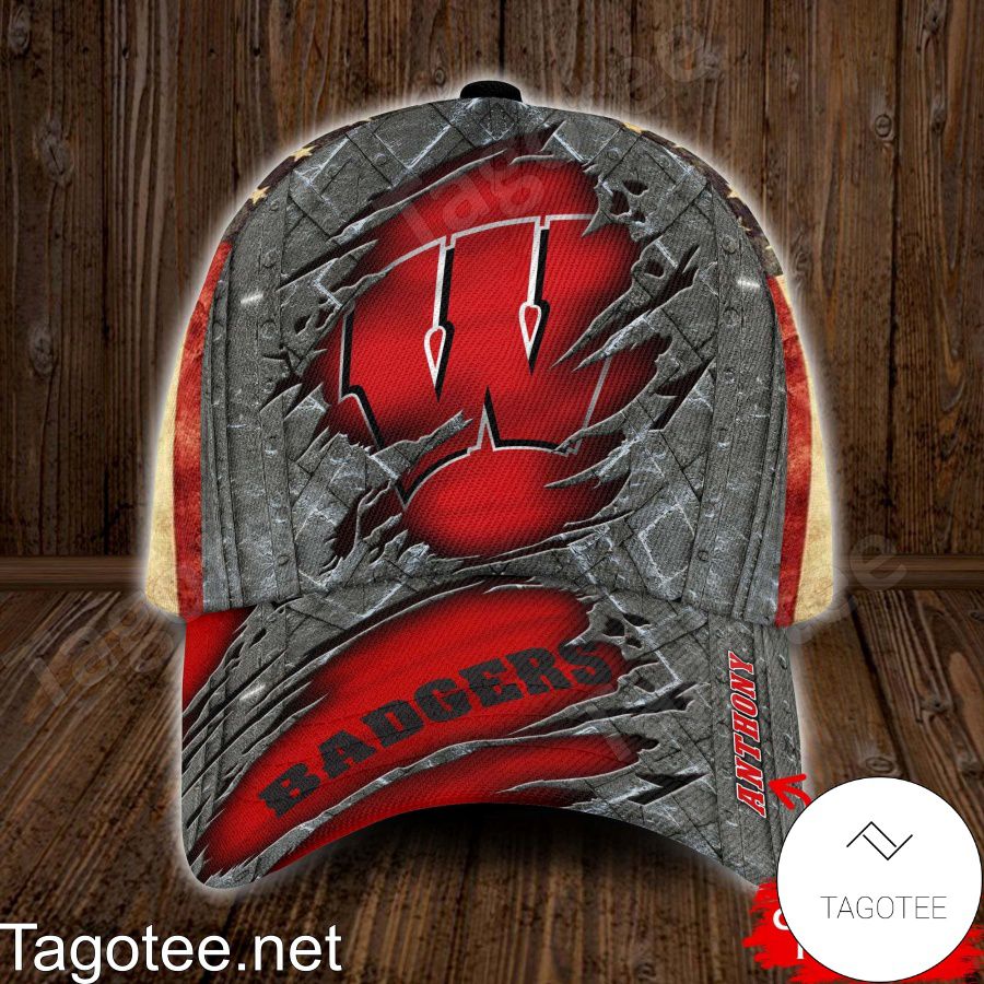 Wisconsin Badgers NCAA Personalized Cap