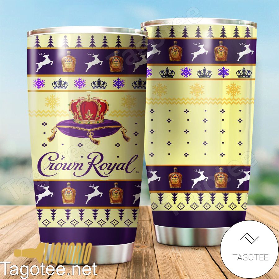 Yellow Purple Crown Royal Tumbler