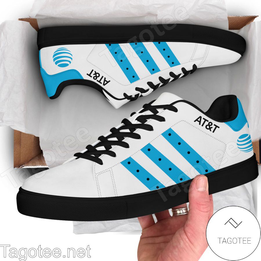 AT&T Logo Print Stan Smith Shoes - EmonShop a