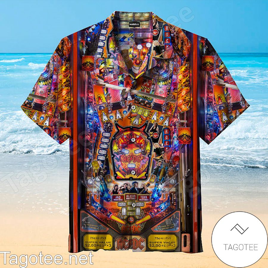 Acdc Pinball Hawaiian Shirt