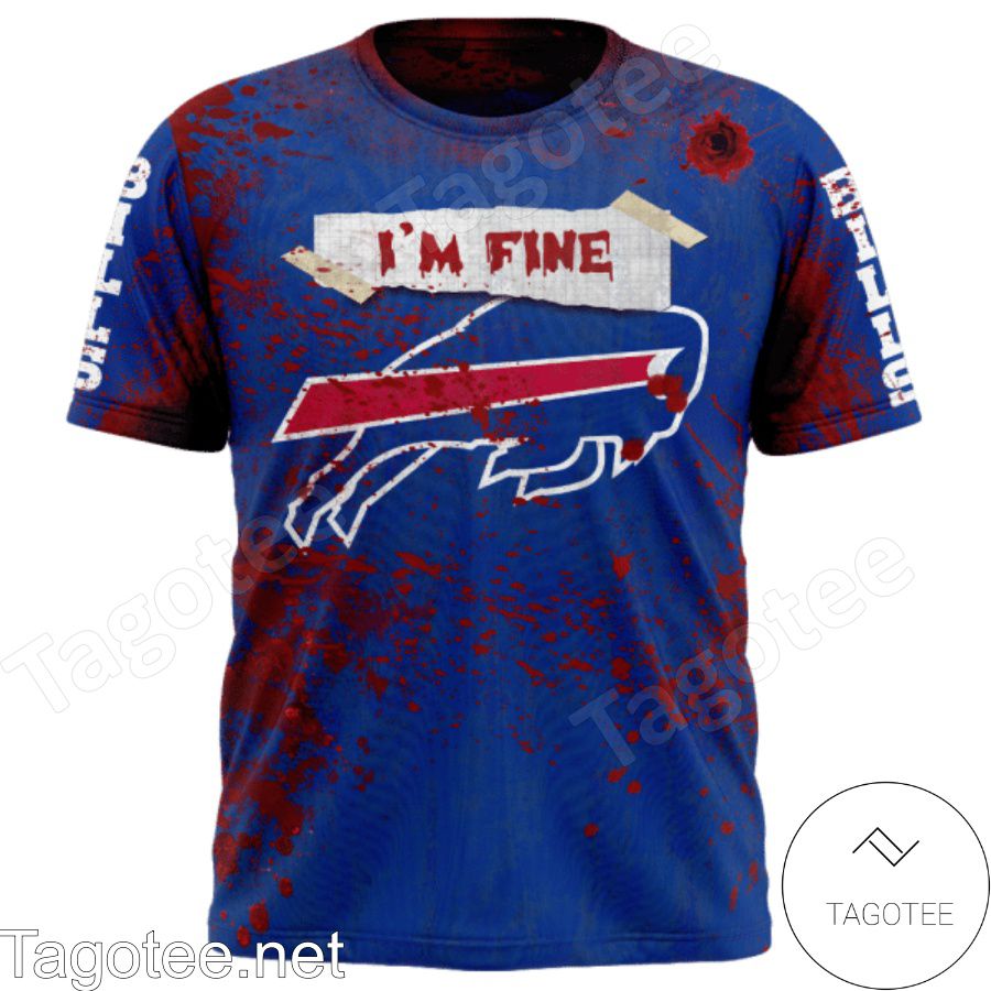 Buffalo Bills Blood Jersey NFL Halloween T-shirt, Hoodie
