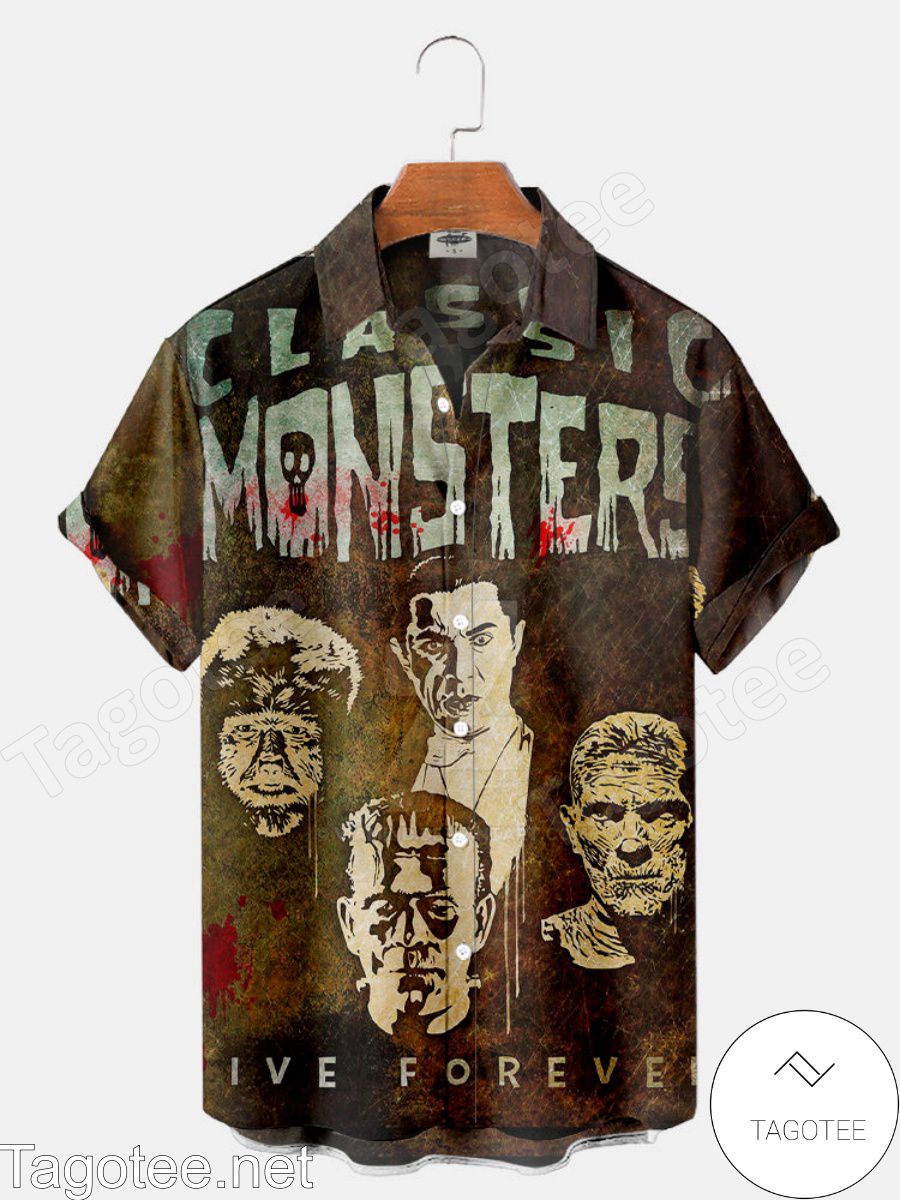 Classic Monster Ive Forever Halloween Hawaiian Shirt