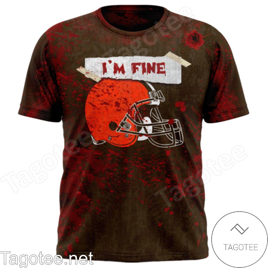 Cleveland Browns Blood Jersey NFL Halloween T-shirt, Hoodie a
