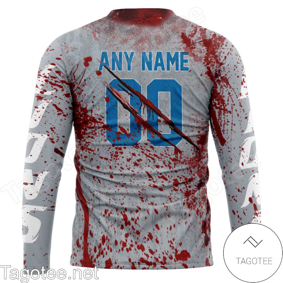 Detroit Lions Blood Jersey NFL Halloween T-shirt, Hoodie z