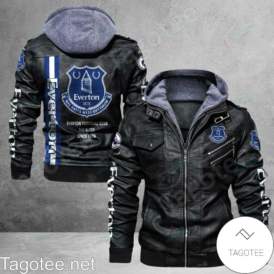 Everton F.C Logo Leather Jacket