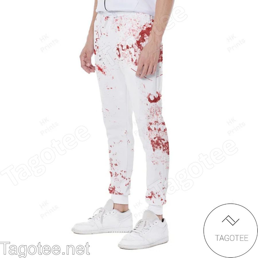 Halloween Horror American Flag Blood Stains Hoodie And Pants x