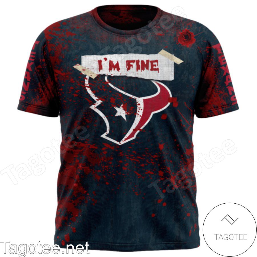 Houston Texans Blood Jersey NFL Halloween T-shirt, Hoodie