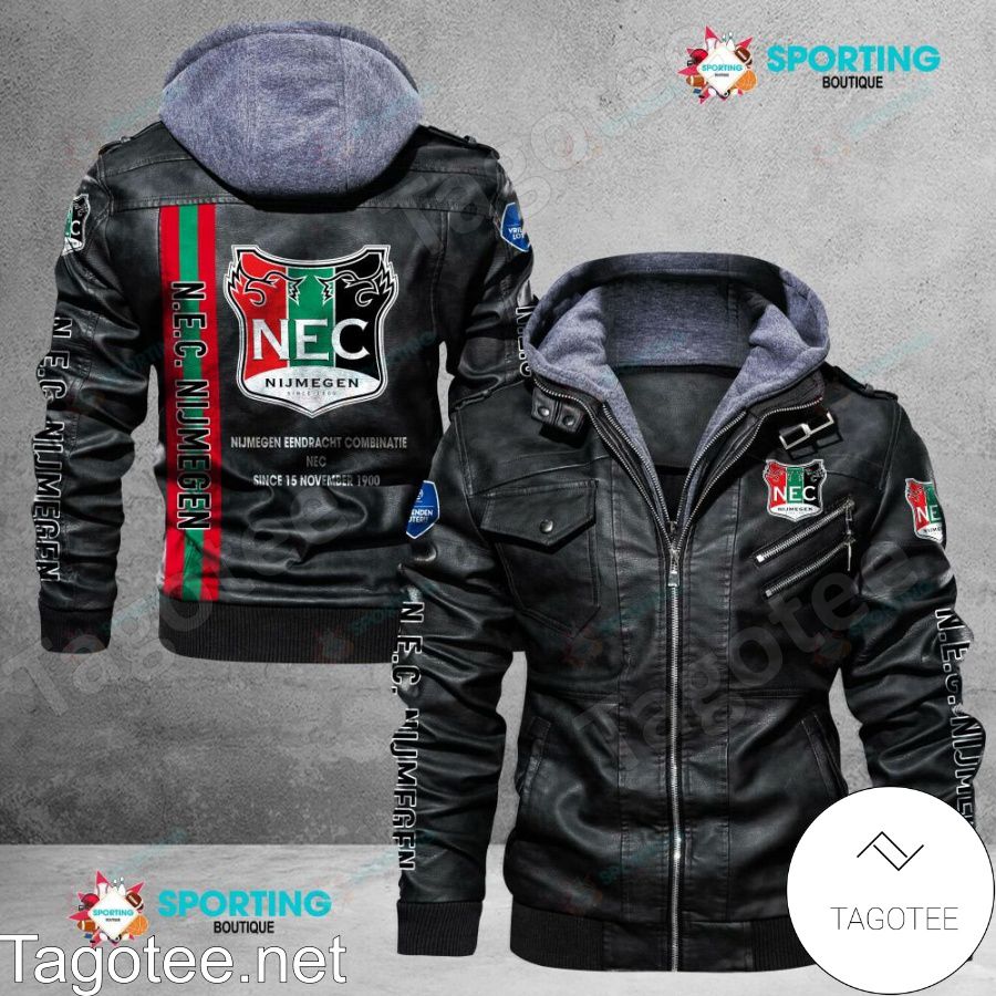 N.E.C. Nijmegen Logo Leather Jacket